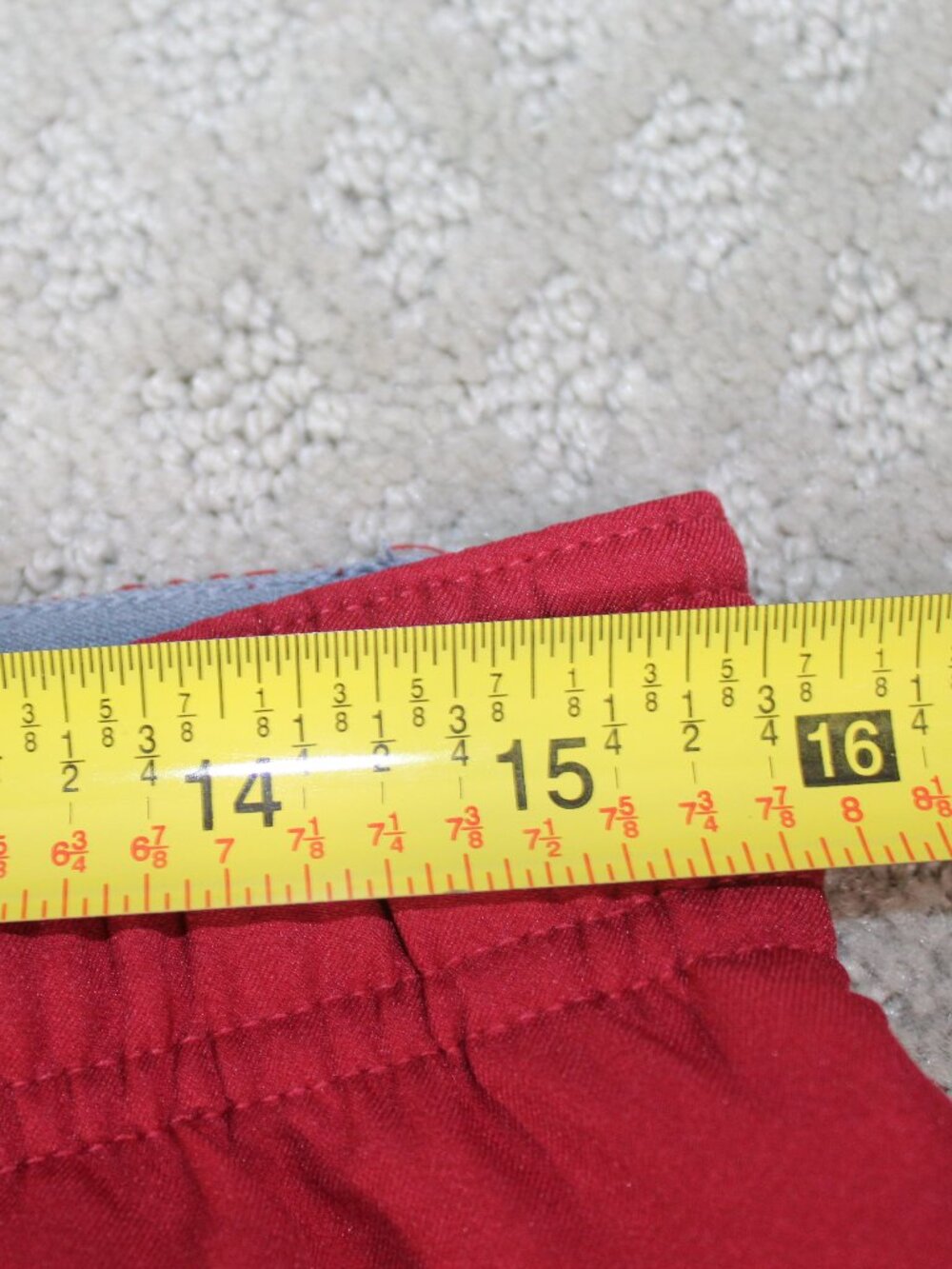 Nike Dri-Fit Size M Red Razorback Patch Track Pants - Picture 5 of 9